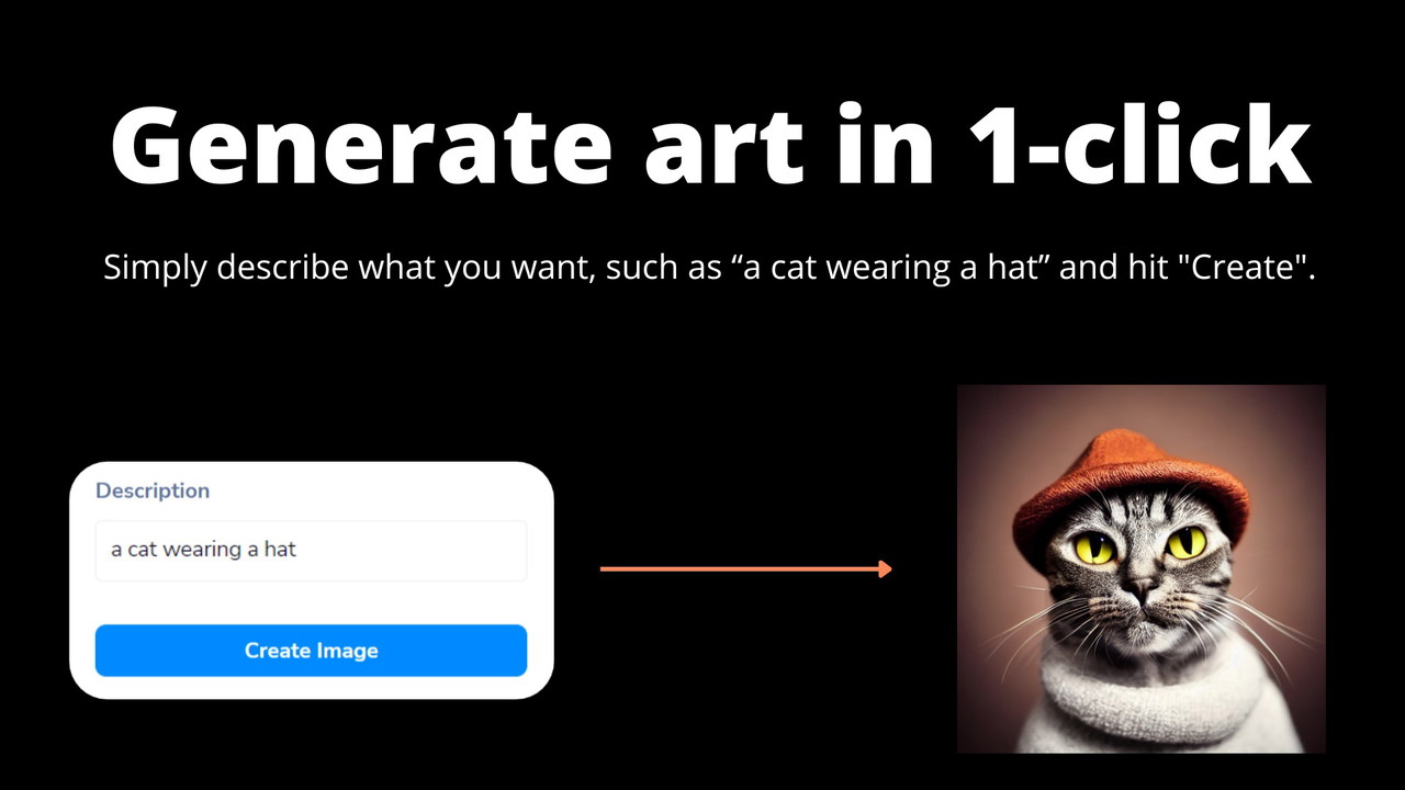 Generate art in 1-click.