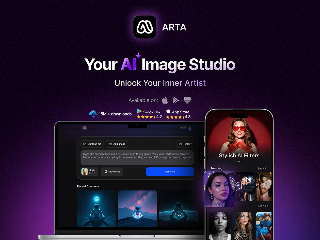 arta ai preimum plan 1 year subscription screenshot 1