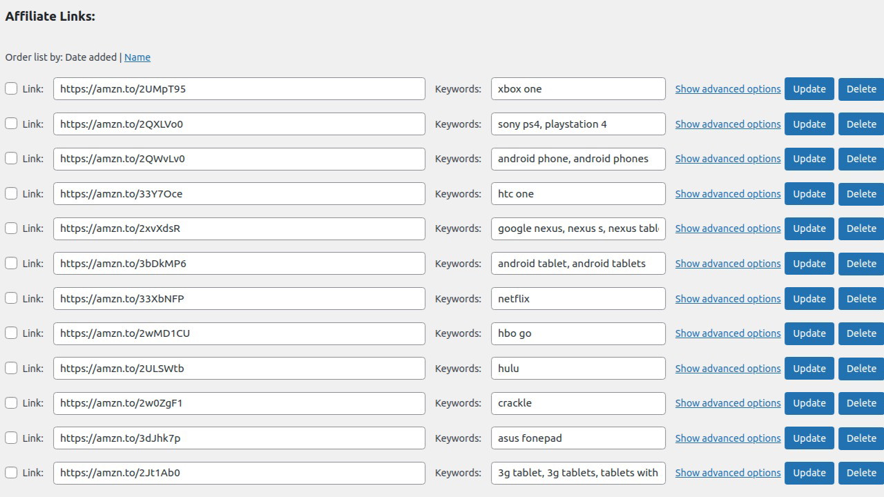 auto affiliate links screenshot 1