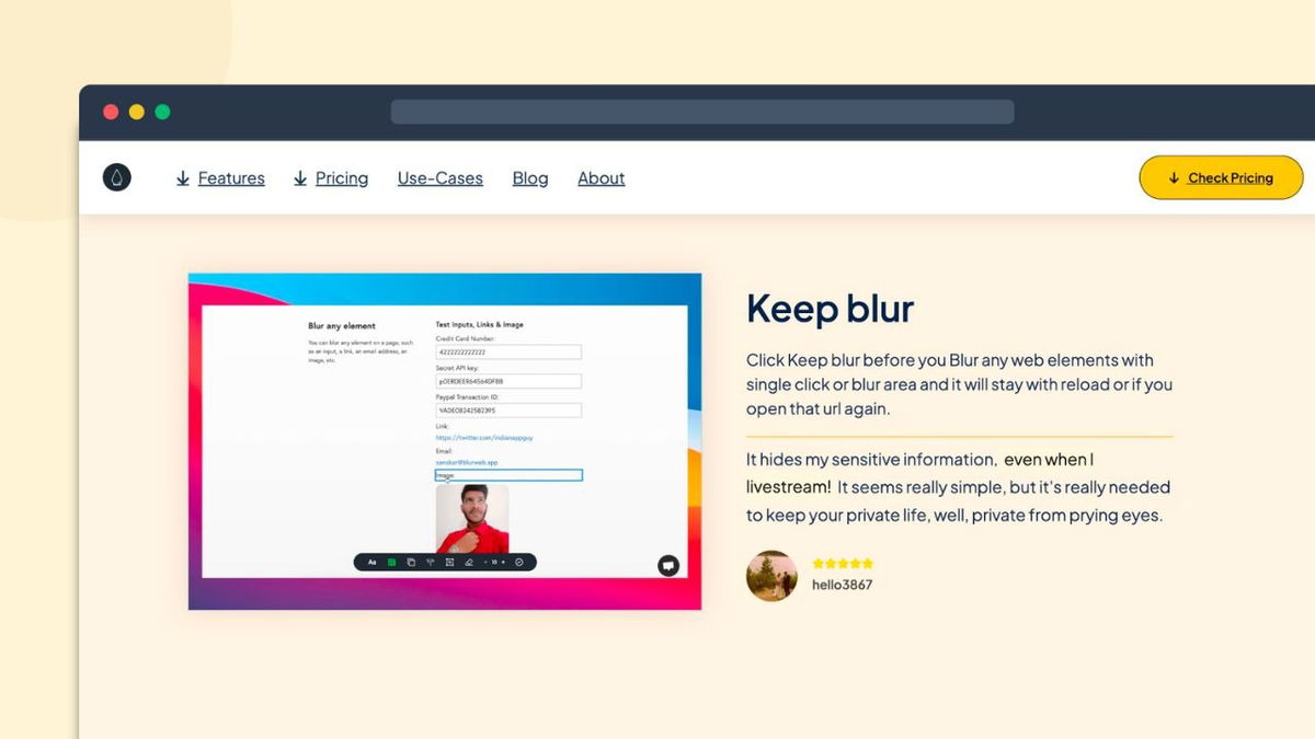 blurweb app screenshot 3