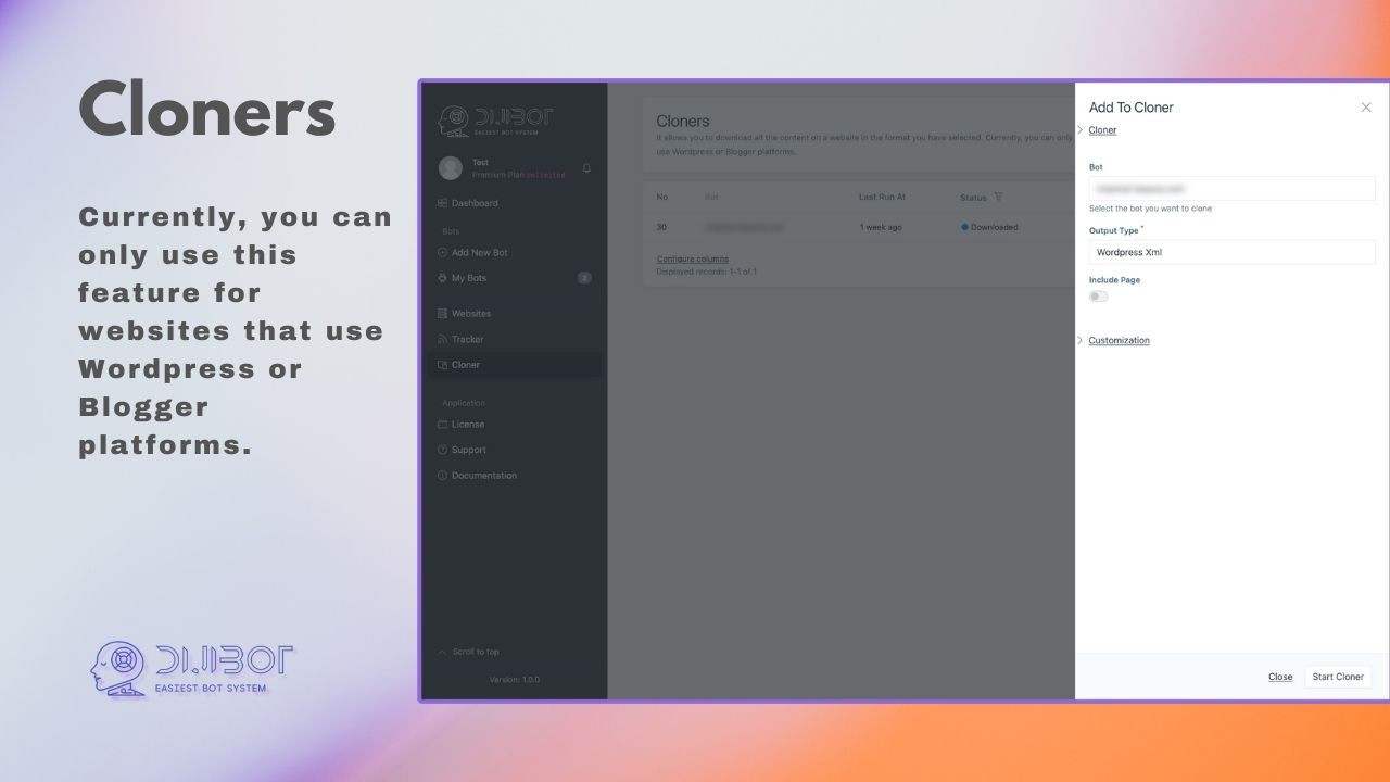 New Cloner Add