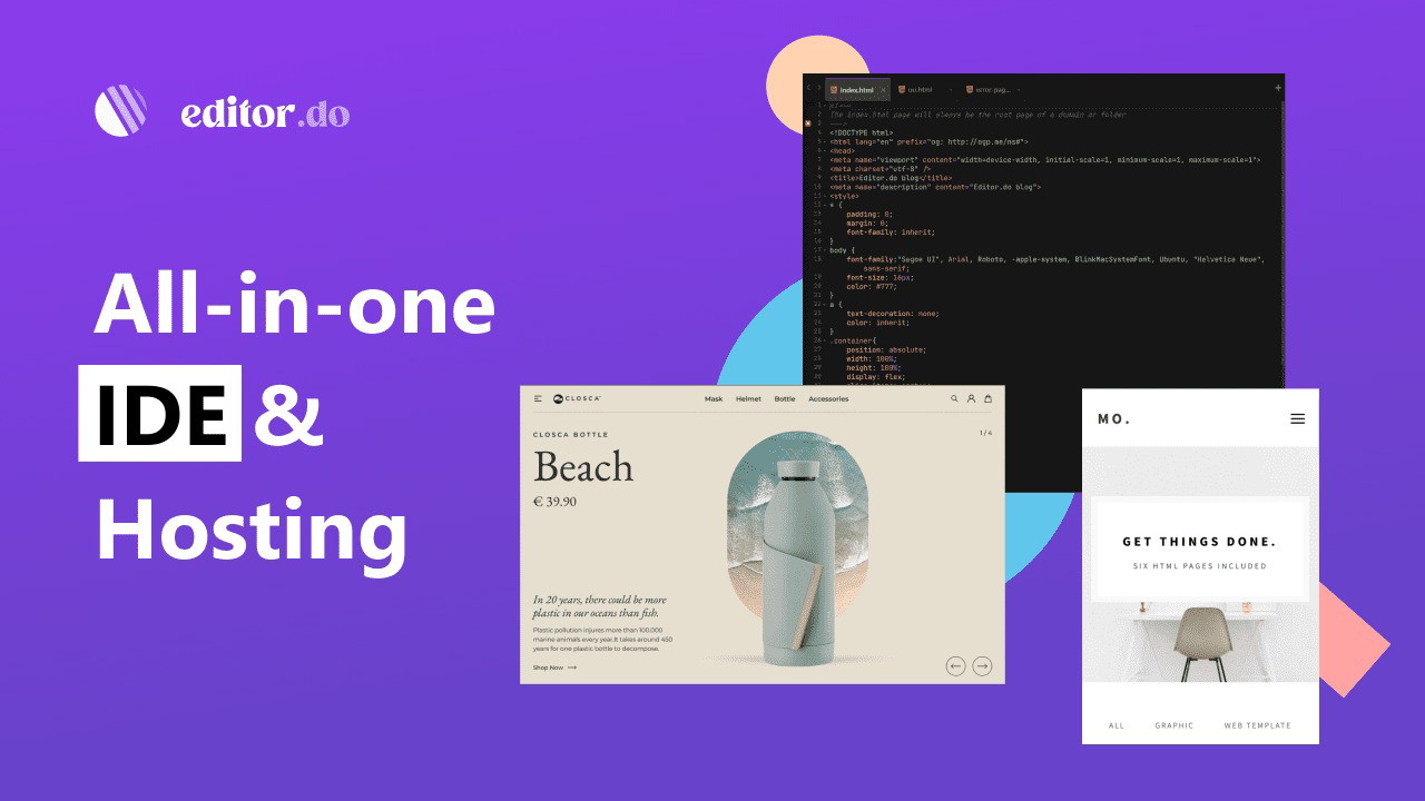 For those who code, those who learn, and all those who try, Editor.do is for you.