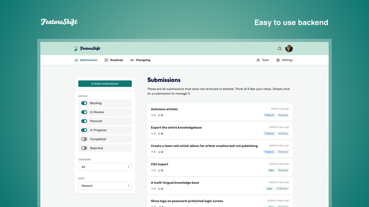 featureshift screenshot 2