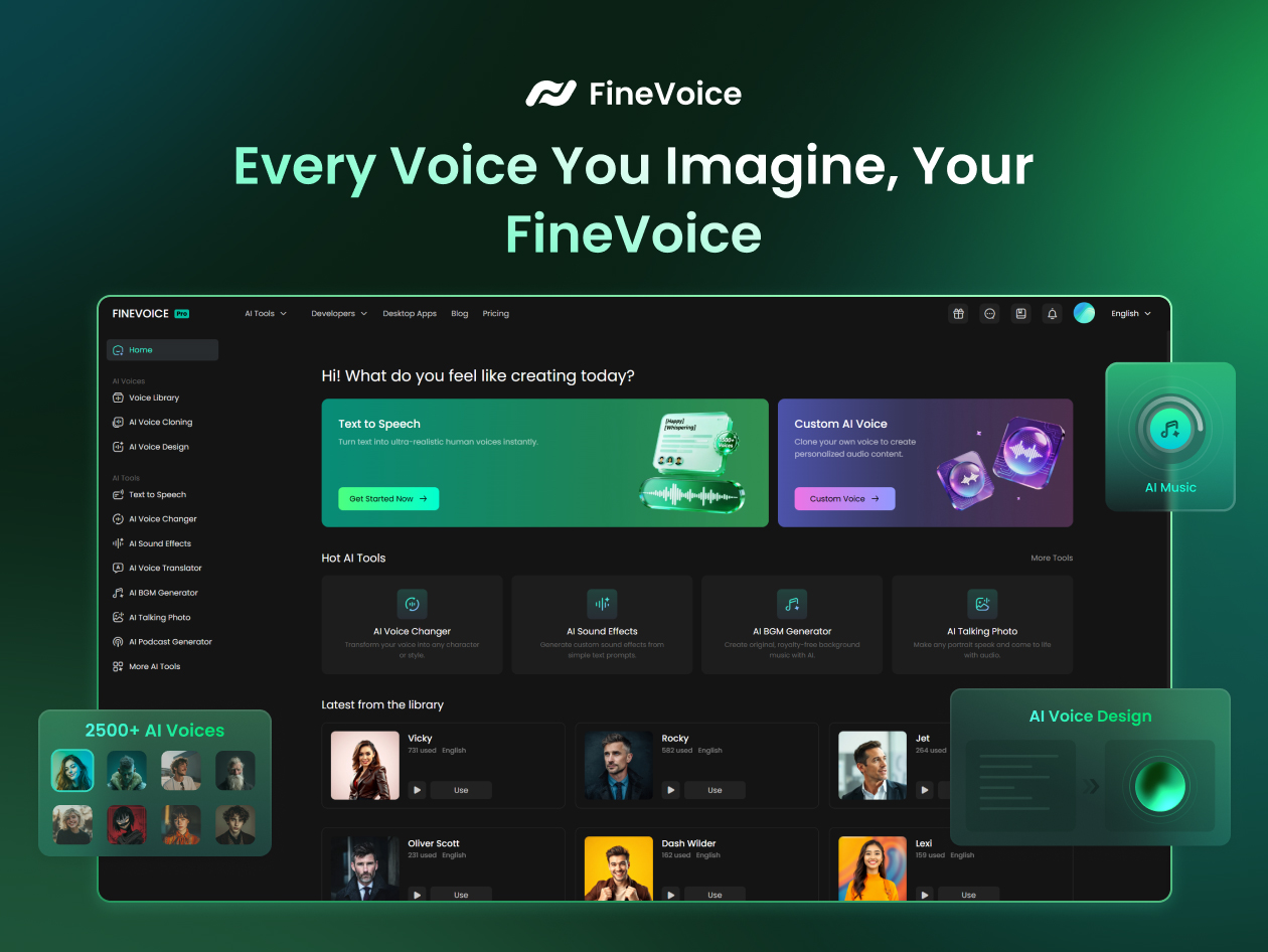 finevoice ai basic plan lifetime subscription screenshot 1
