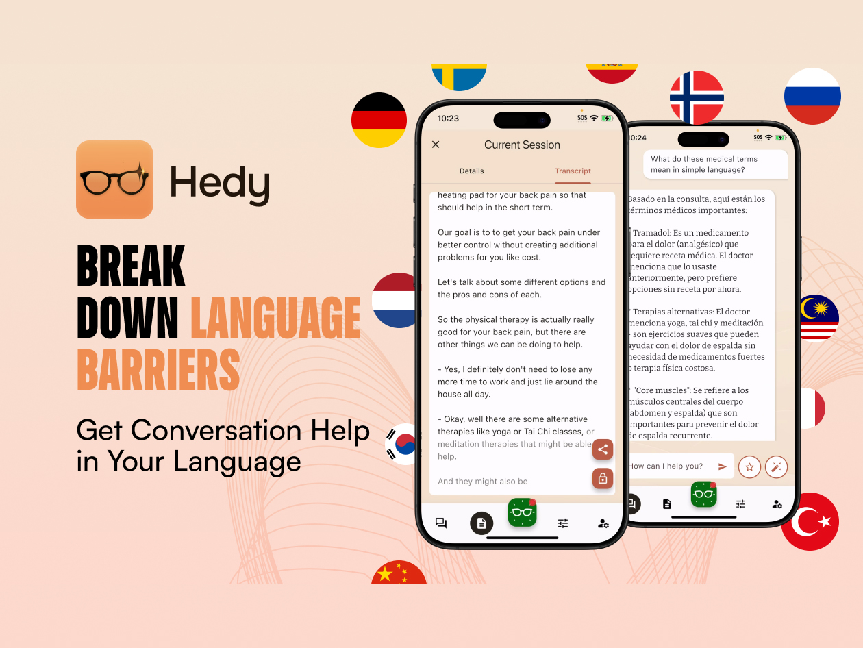 hedy ai real time meeting class coach pro 1 year subscription screenshot 4