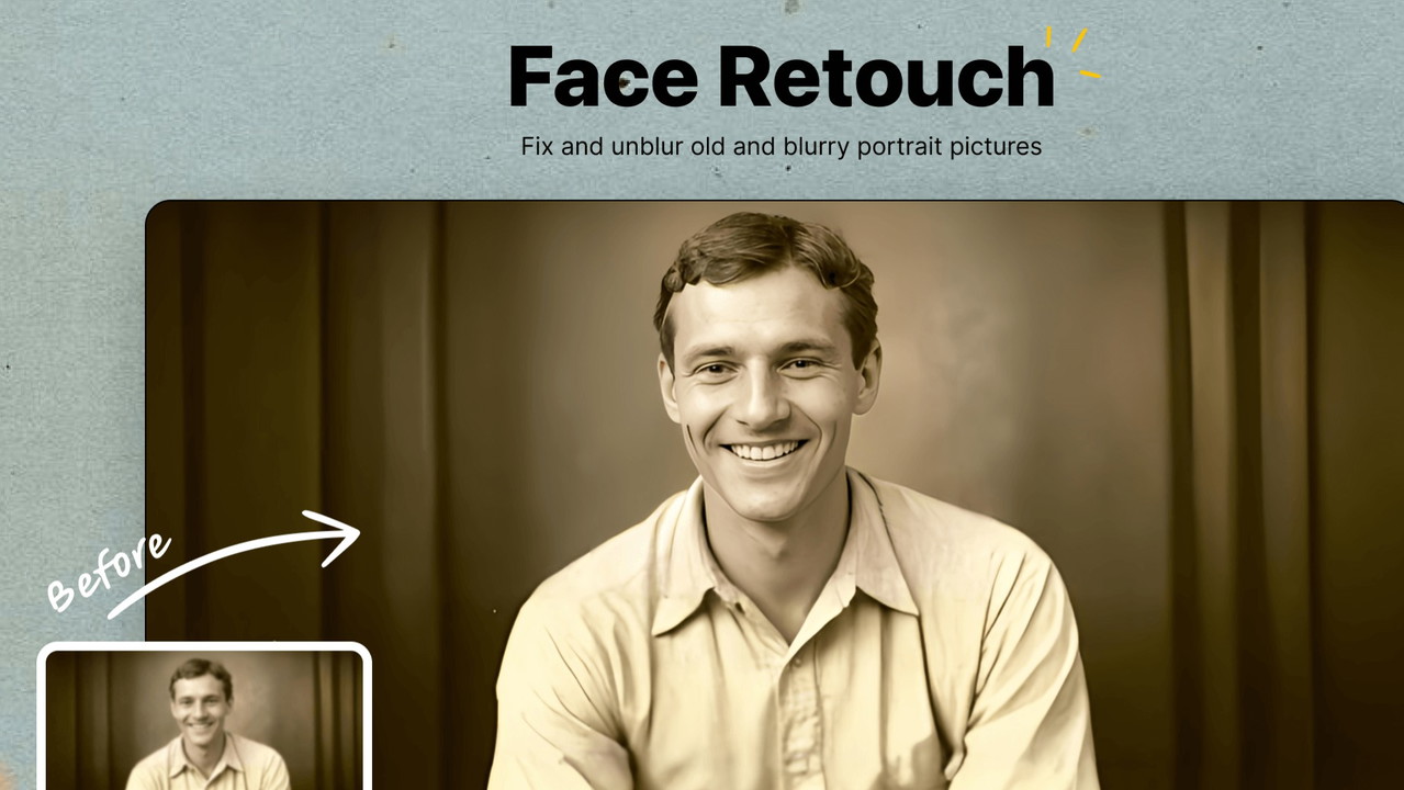 Retouch the face and make it better.