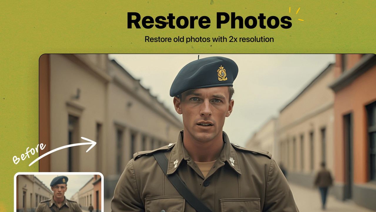 Restore old photos and make them crisp and clear