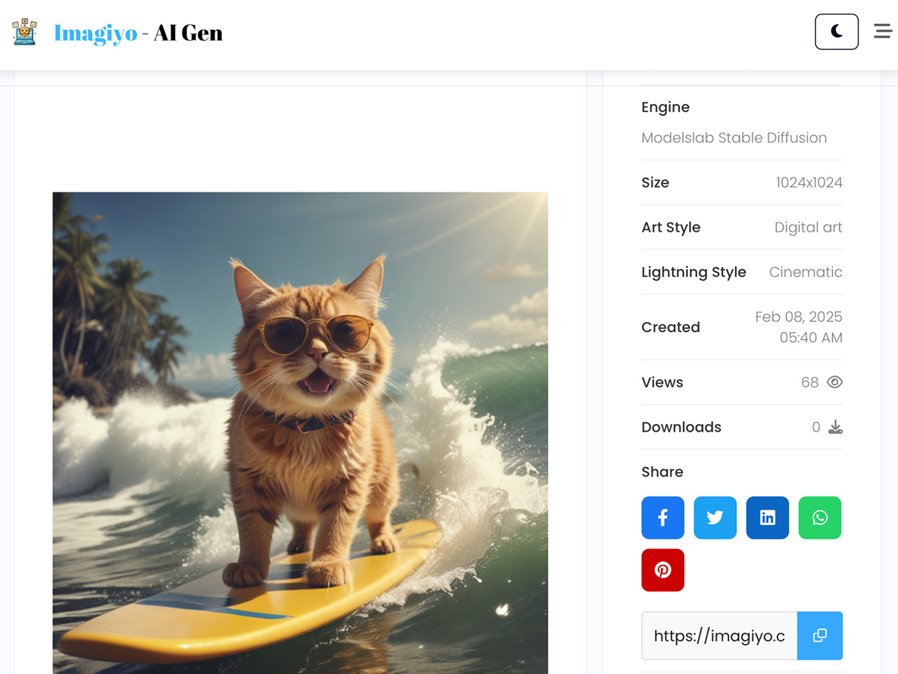 imagiyo ai image generator basic plan lifetime subscription screenshot 3