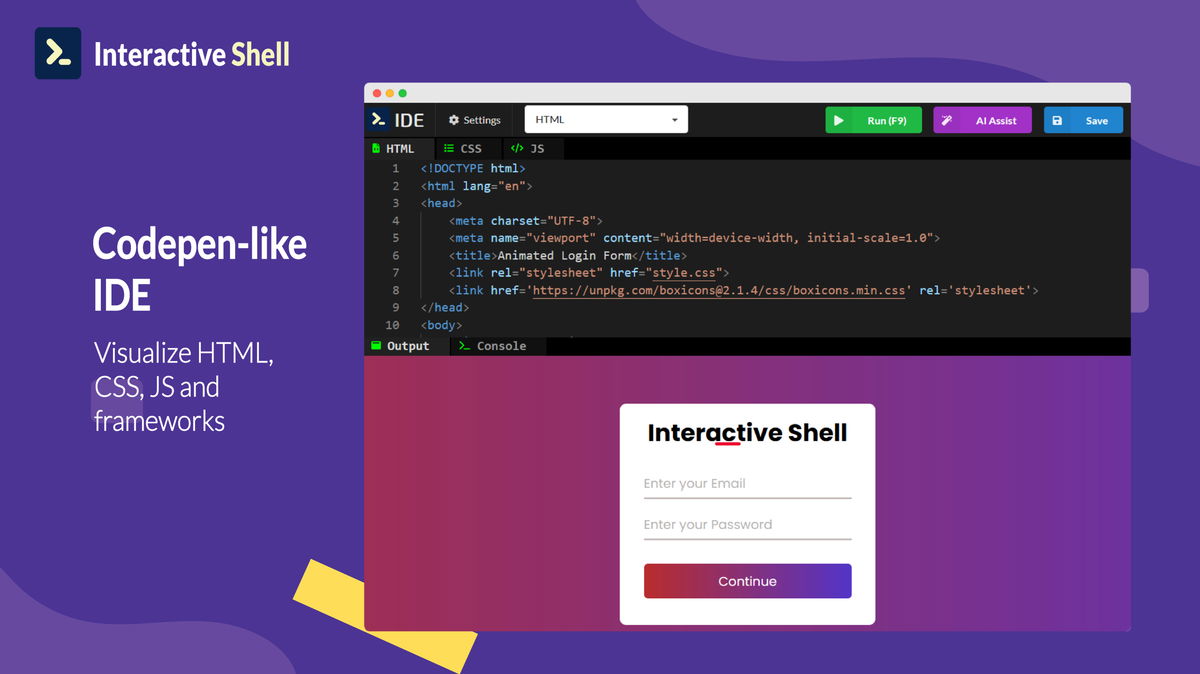 interactive shell screenshot 5