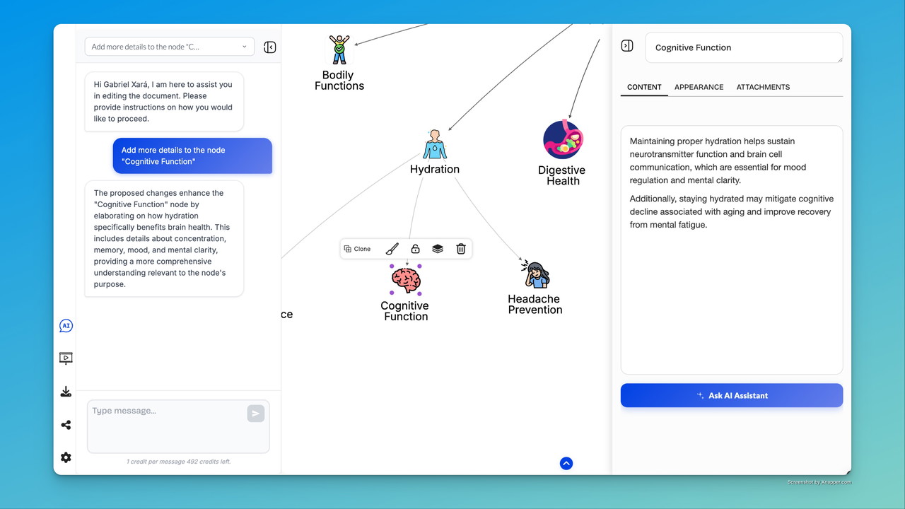 Text editor powered with AI