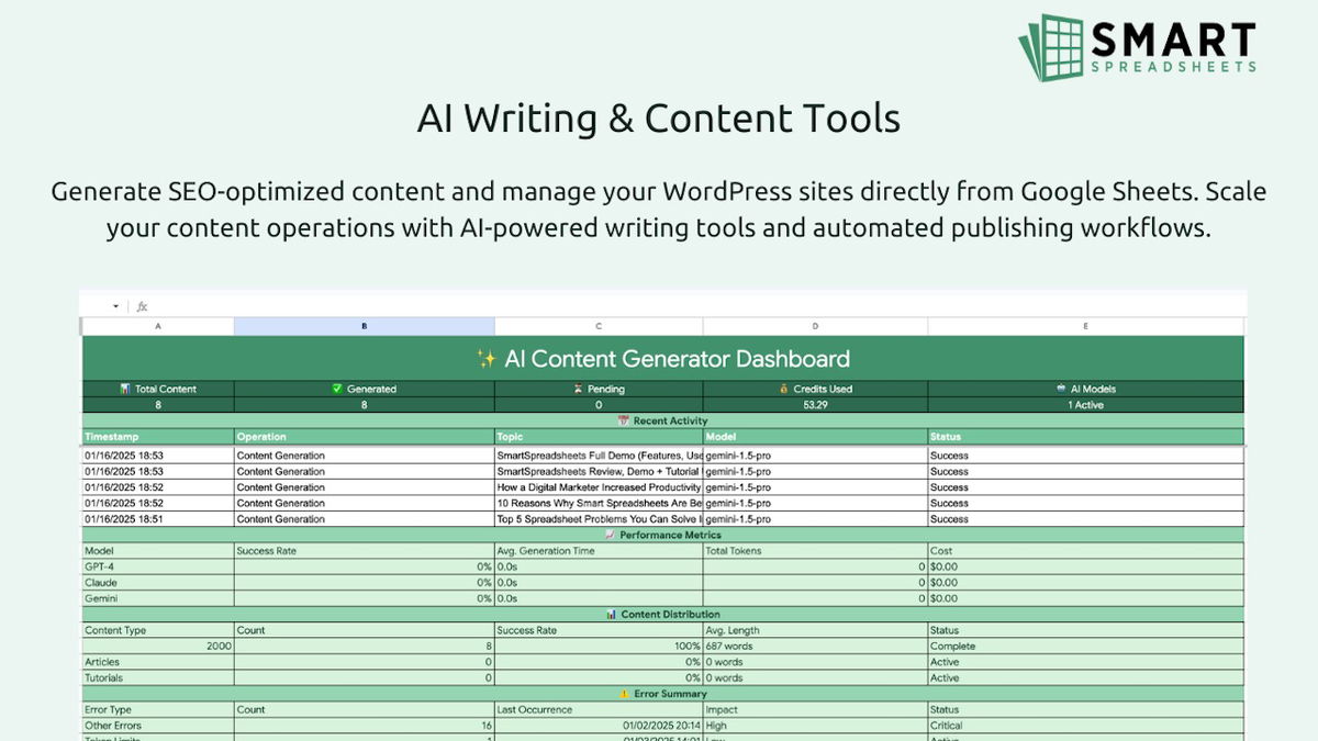 smart spreadsheets screenshot 2
