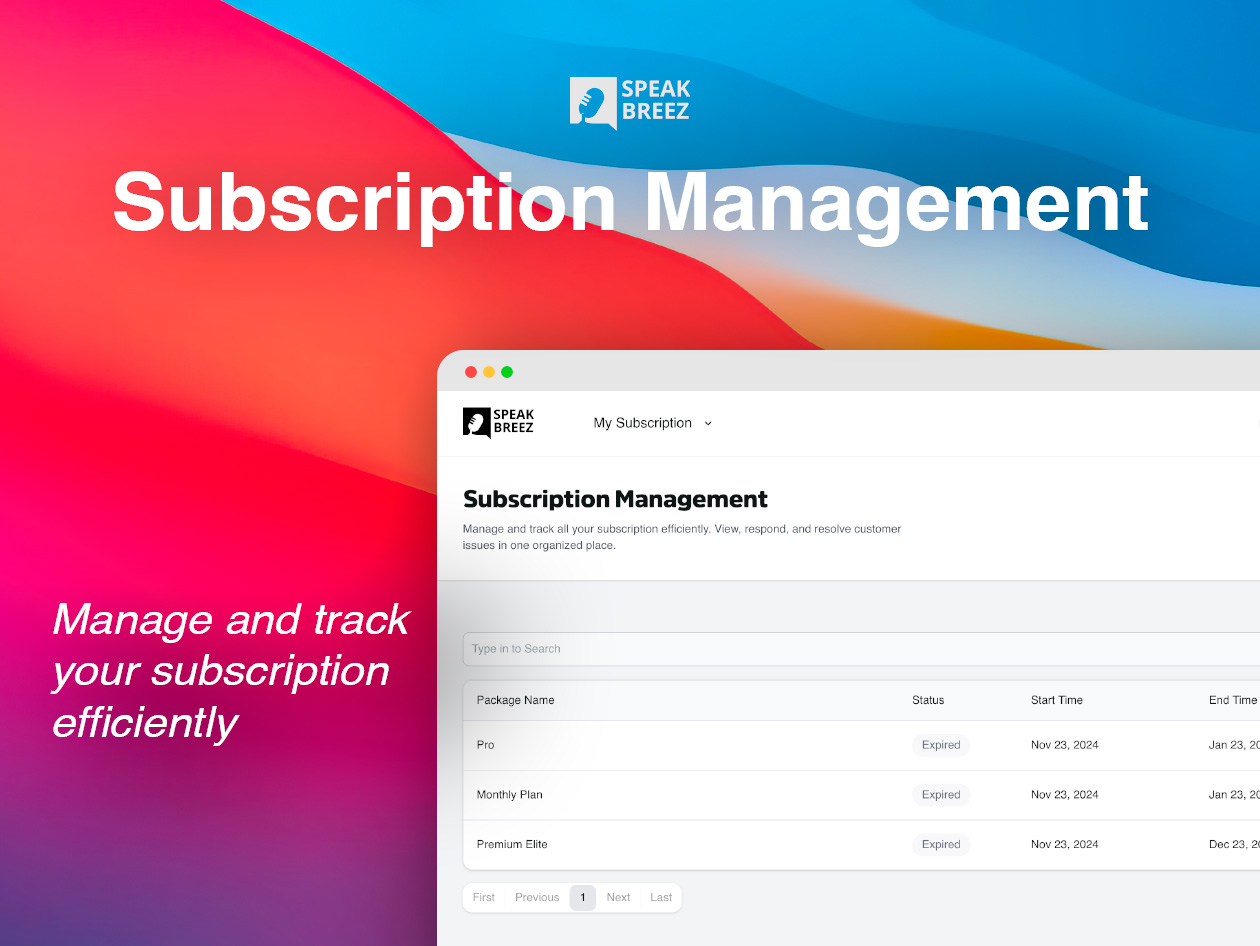 speakbreez starter plan lifetime subscription screenshot 3