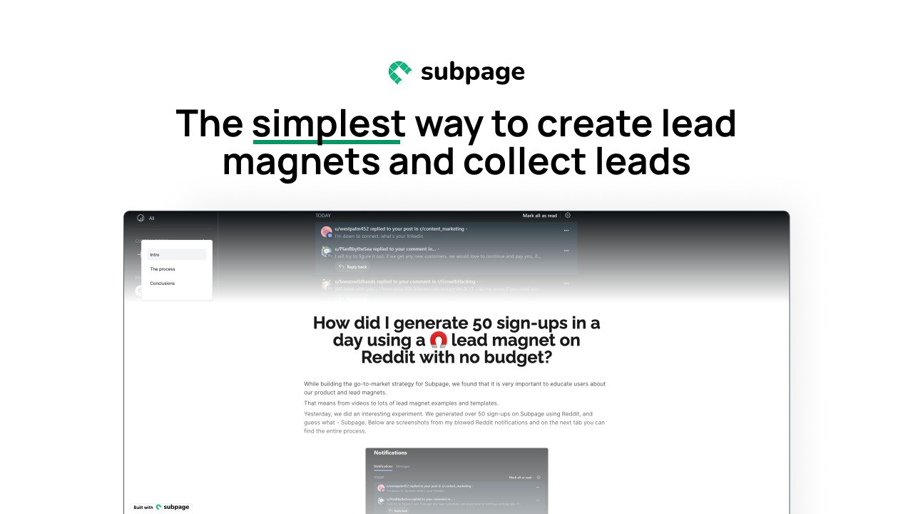 Easily create customized lead magnets that convert.