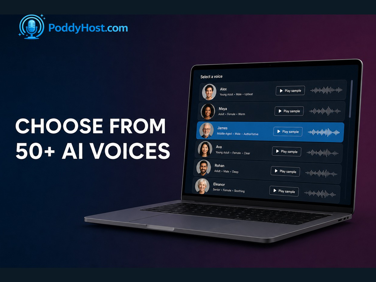 poddyhost ai podcast generator starter plan lifetime subscription screenshot 2