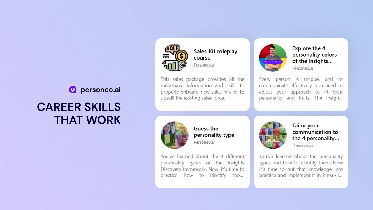 Learn practical communication skills with roleplays designed to fit your career path.