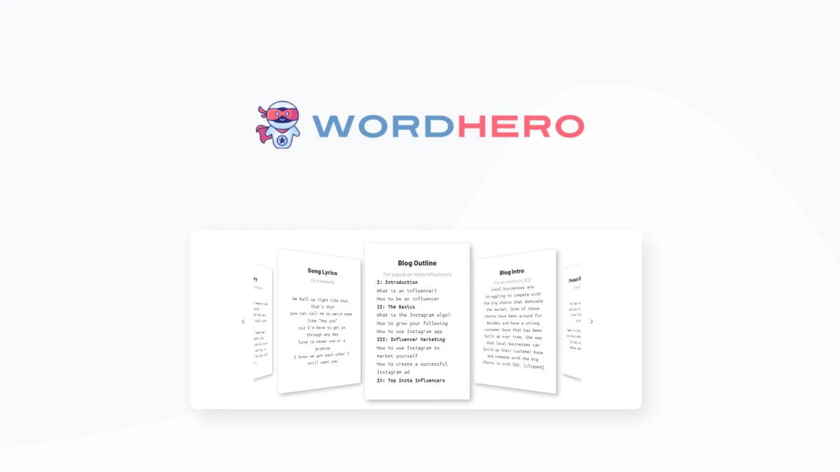 wordhero screenshot 1