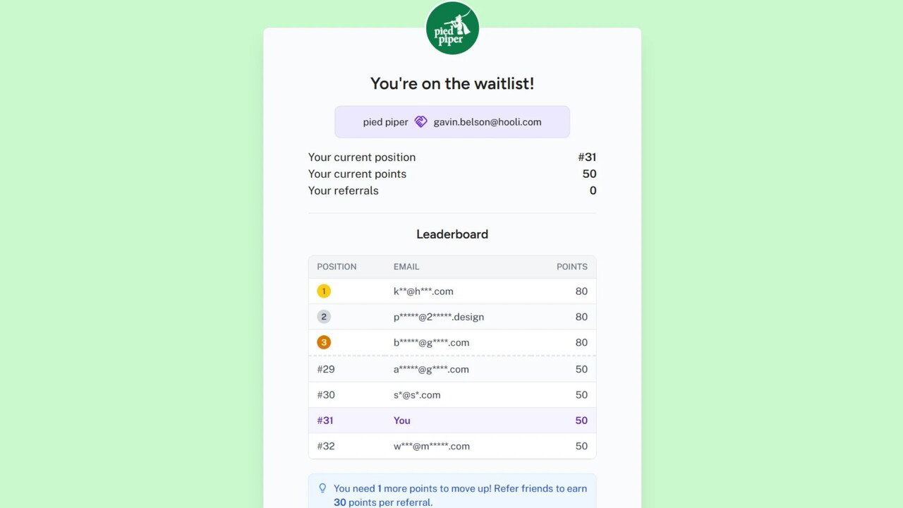 Take a look at what the customer sees via the thank-you page.