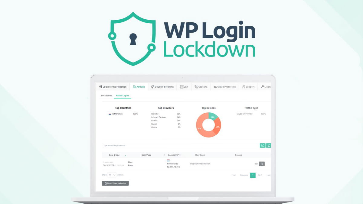 wp login lockdown screenshot 1