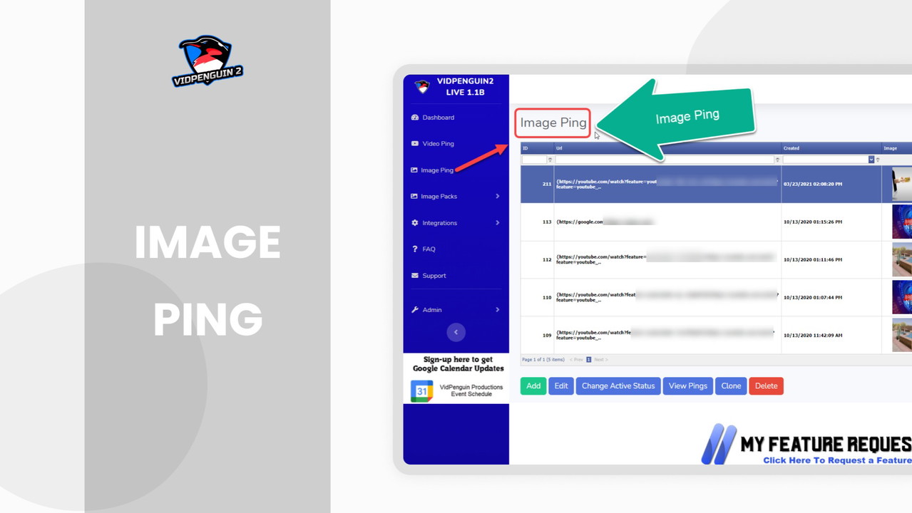 Go that extra mile in Video SEO and start ranking your YouTube thumbnail images with VidPenguin2's "Image Ping".