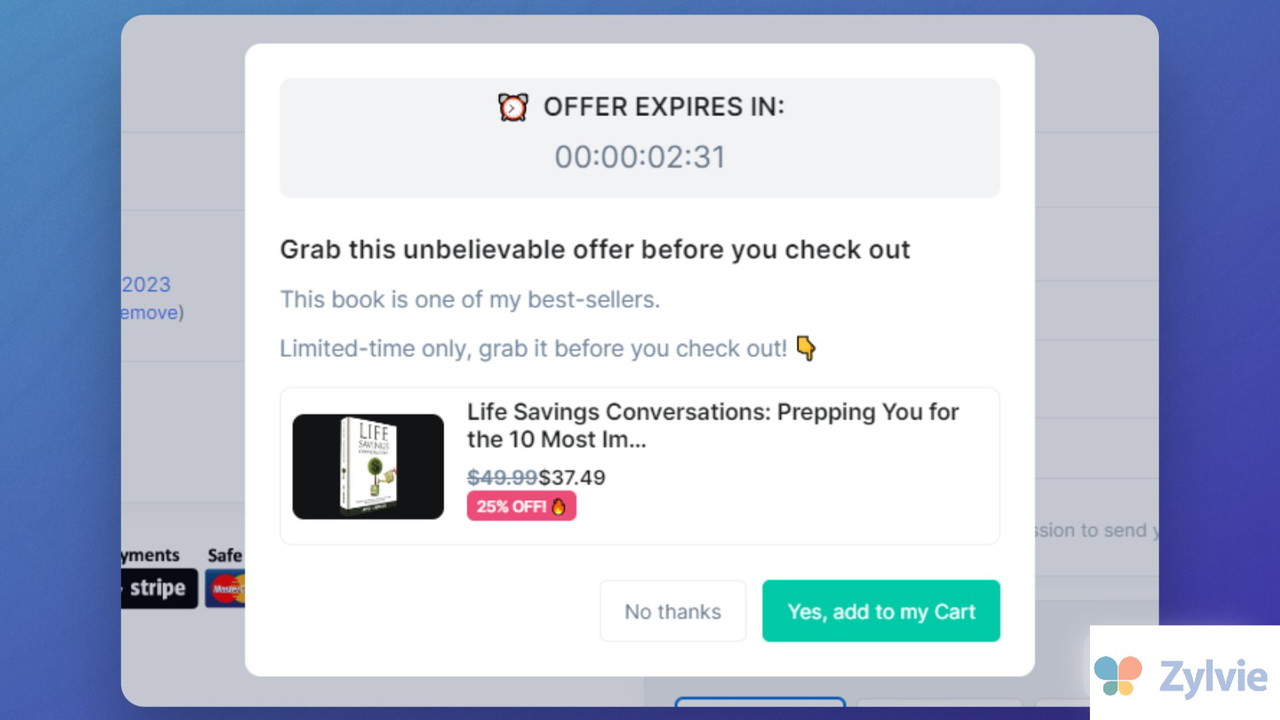 Add pre-enabled bump offers and one-click upsells to your store to maximize AOV