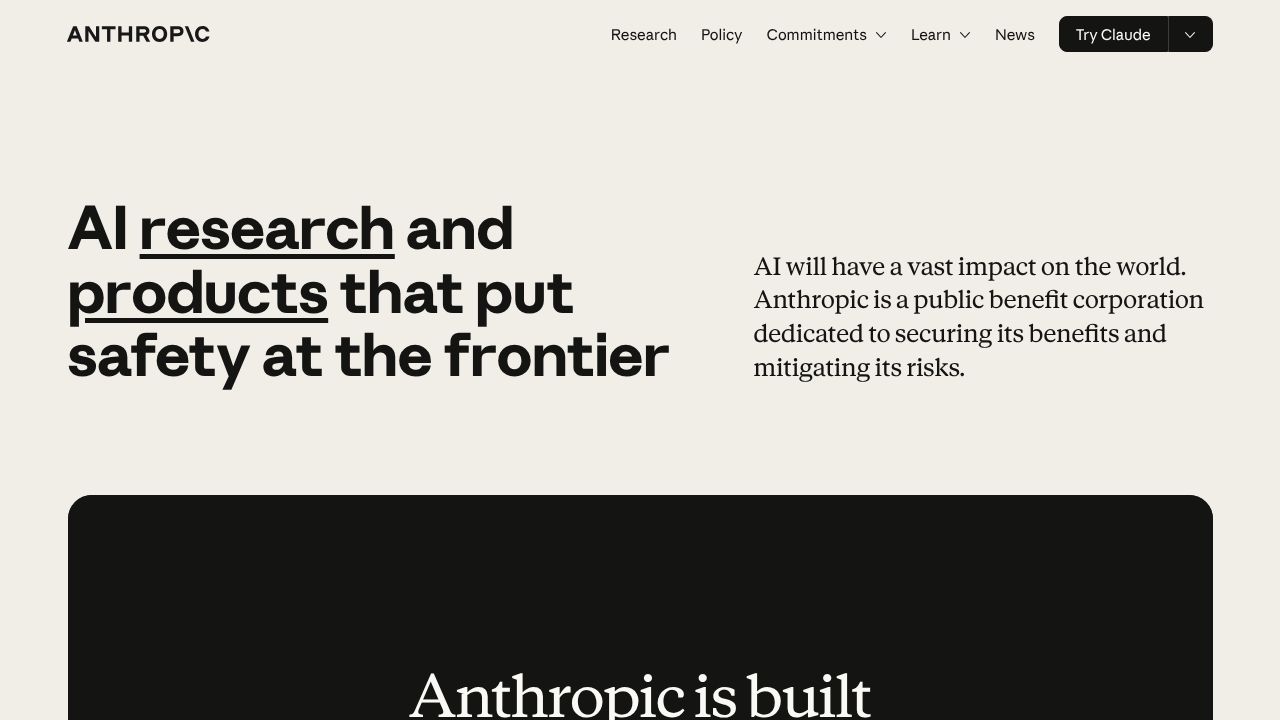 Claude interface, a ChatGPT alternative for natural writing and daily driver use