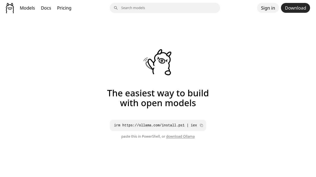 Ollama interface, a ChatGPT alternative for 100% local, zero-cloud privacy