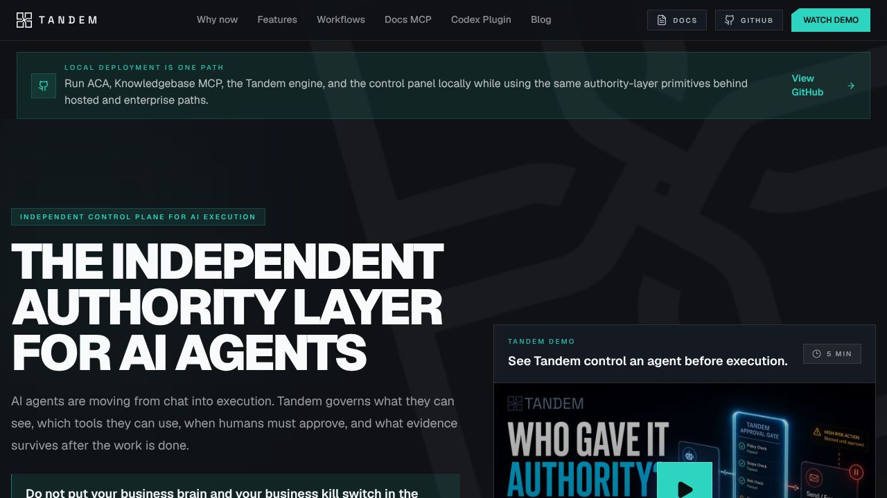 docs-mcp homepage screenshot