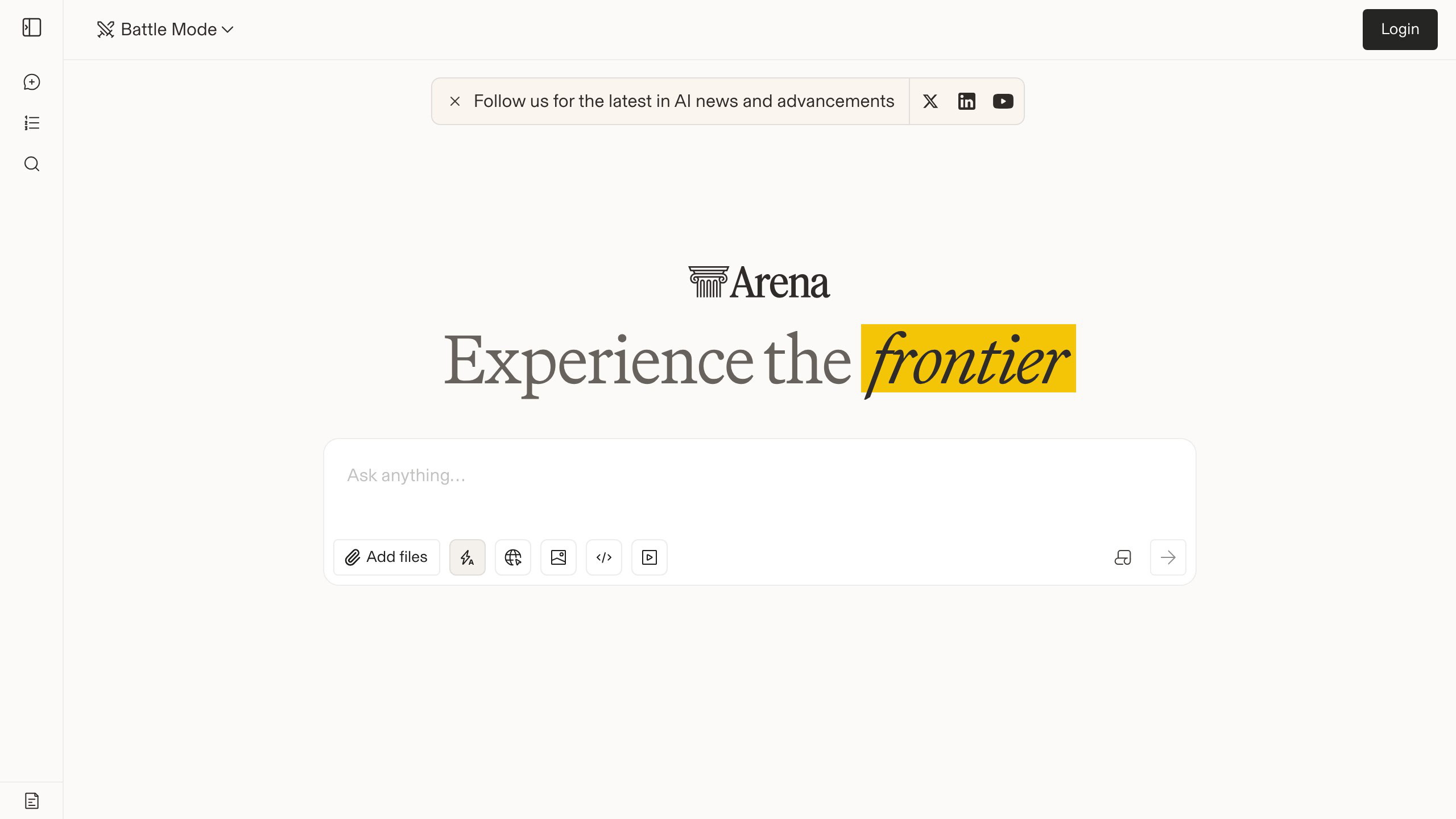 LM Arena side-by-side AI model comparison interface