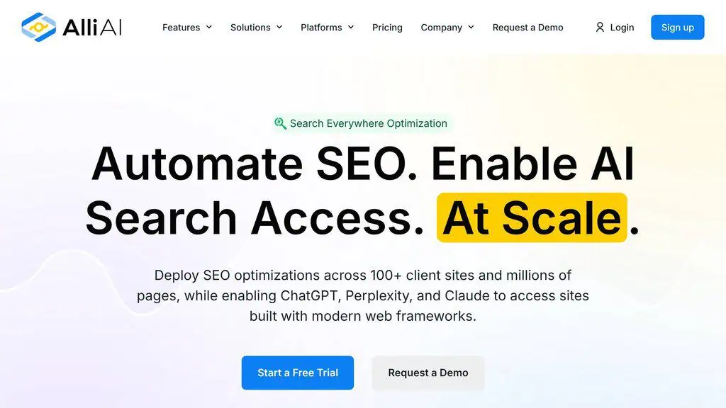 Alli AI automated technical SEO optimization