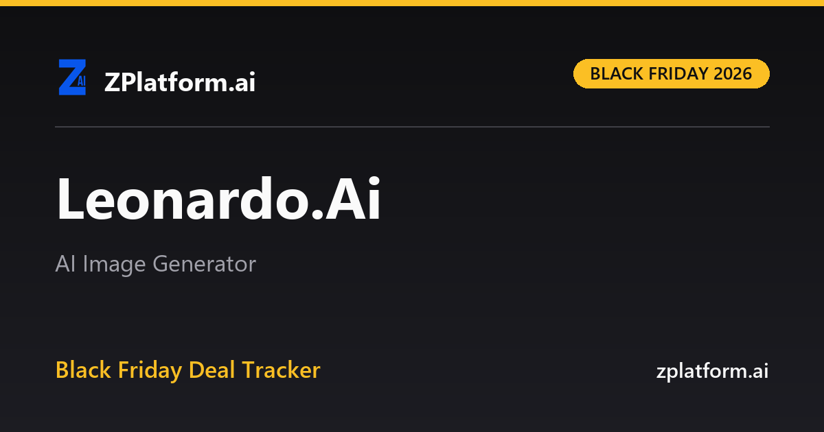 Leonardo.Ai Black Friday 2026 deal