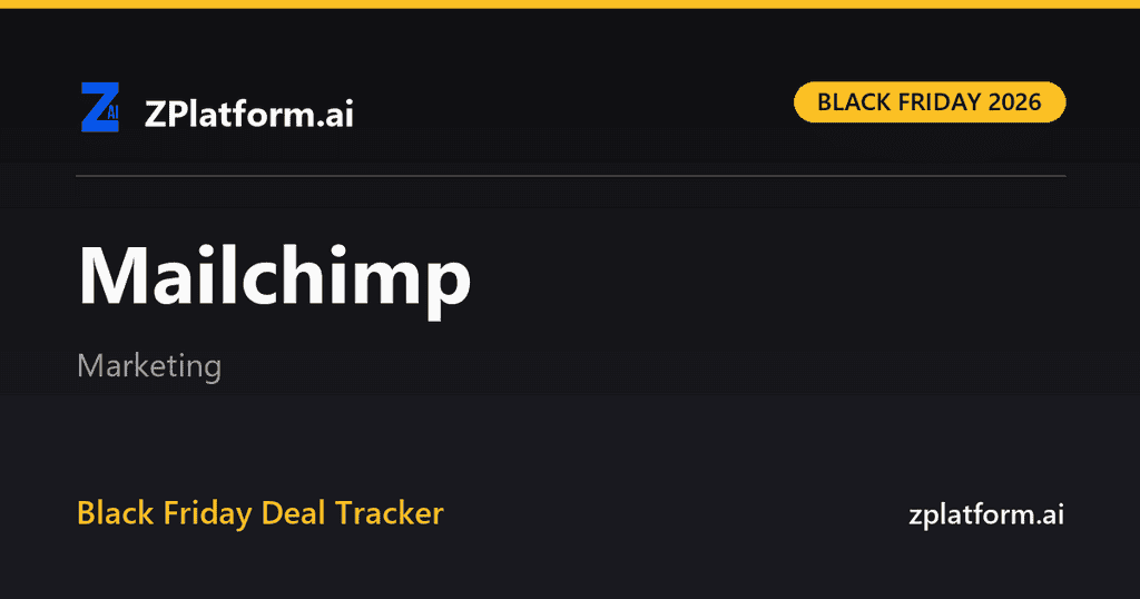 Mailchimp Black Friday 2026 deal