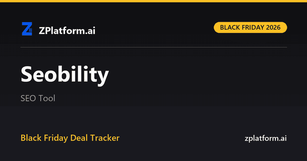 Seobility Black Friday 2026 deal