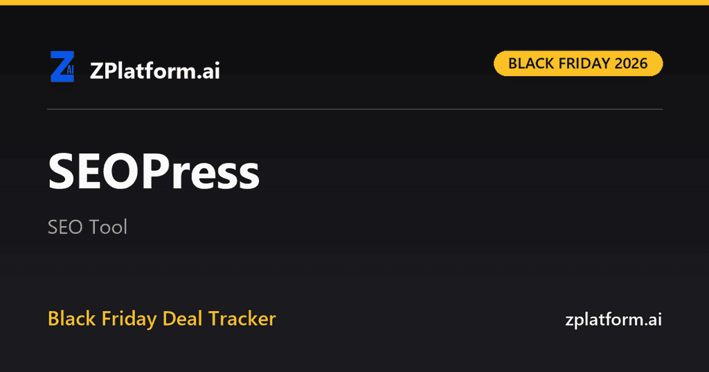 SEOPress Black Friday 2026 deal