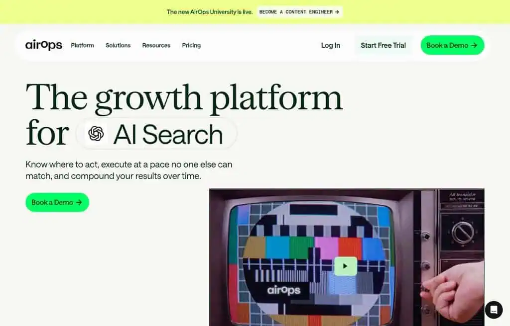AirOps AI workflow builder for content and SQL