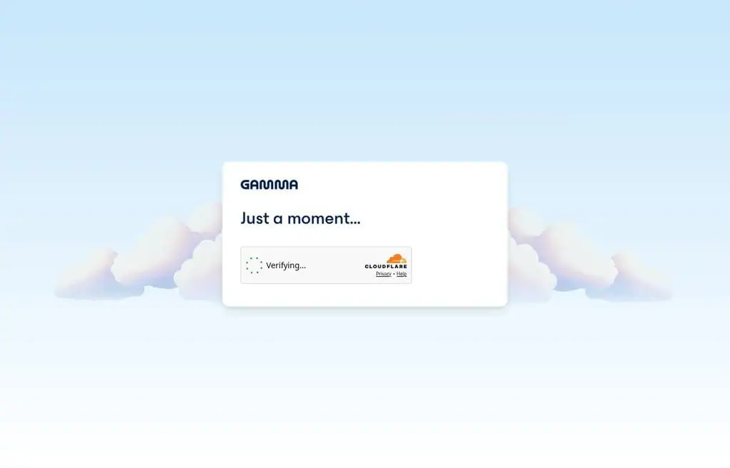 Gamma turning notes into a polished AI-generated presentation deck