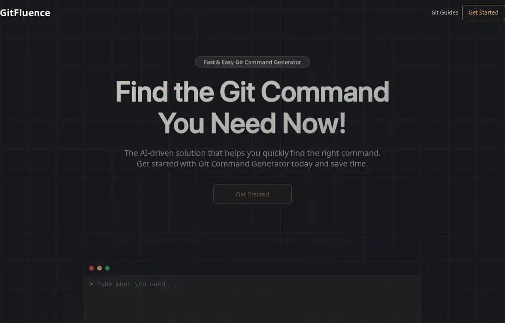 GitFluence AI Git command suggestion tool