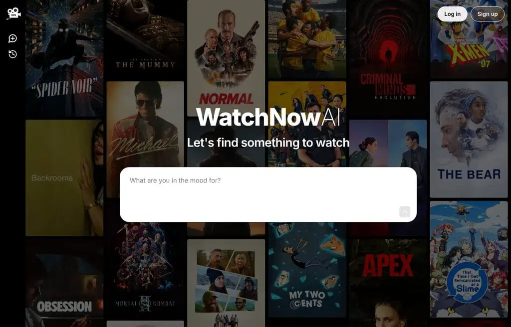 WatchNow AI personalized movie recommendation tool