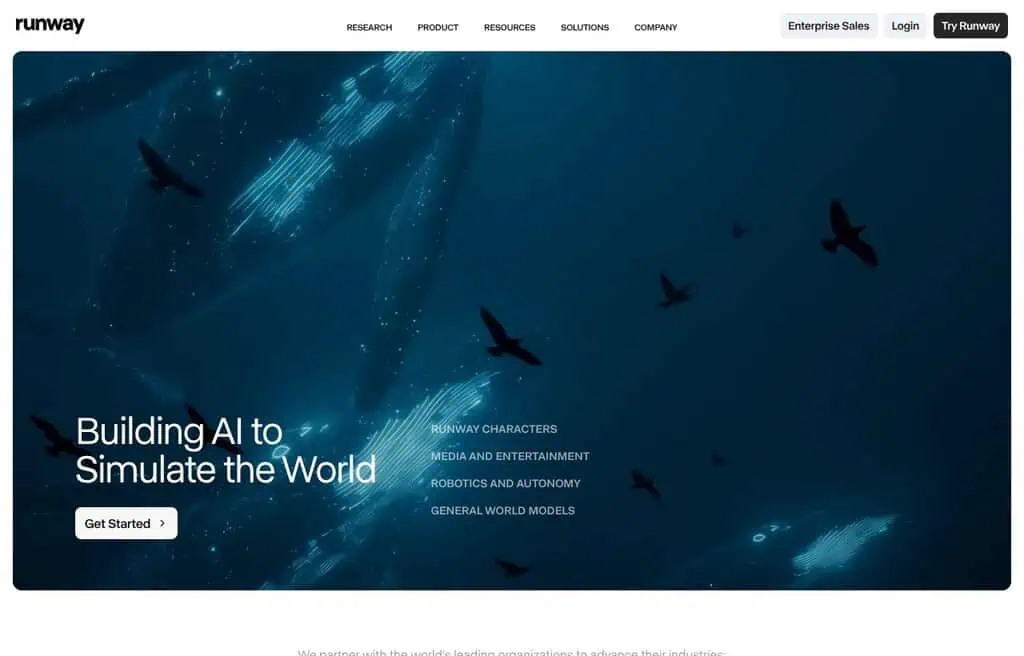 Runway AI image and video generation interface