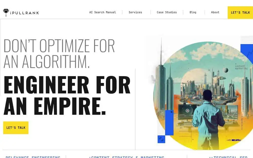 iPullRank homepage - AI SEO agency