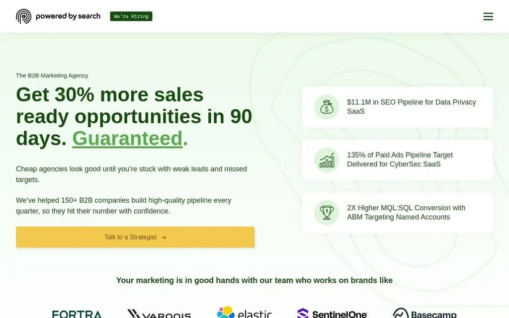 Powered by Search homepage - AI SEO agency