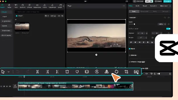 CapCut short-form video editor