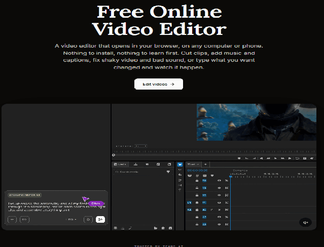 Invideo free online video editor running in the browser