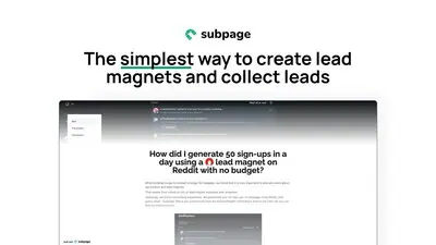 Subpage Lifetime Deal