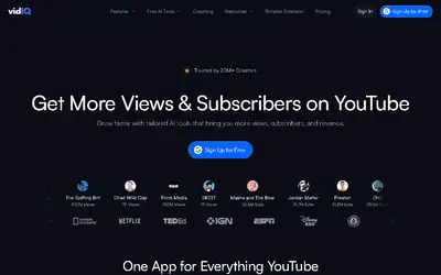 vidIQ Affiliate Program affiliate program