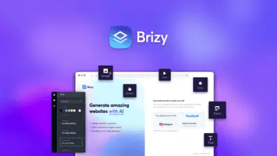 Brizy WordPress is a drag-and-drop WordPress page builder plugin with an AI site generator that can import a Google Business Profile to draft a starte