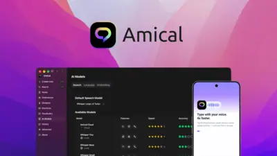 Amical is an open-source, local-first AI dictation app that turns speech into context-formatted text inside any application on macOS, Windows, iOS, an