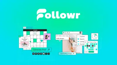 Followr is an AI social media management platform that schedules posts, generates captions and visuals, and runs multi-brand workspaces across 9 netwo
