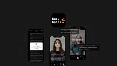 EasySpeak is an AI teleprompter app for iOS and Android that generates scripts and scrolls them on screen so you can record video while looking at the