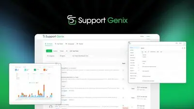 Support Genix is a self-hosted WordPress plugin for managing support tickets, with unlimited agents, an AI chatbot, and WooCommerce integration.