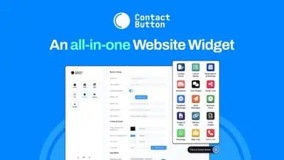 Contact Button is an all-in-one website widget that puts 15 contact, booking, and engagement apps behind a single floating button to capture leads.